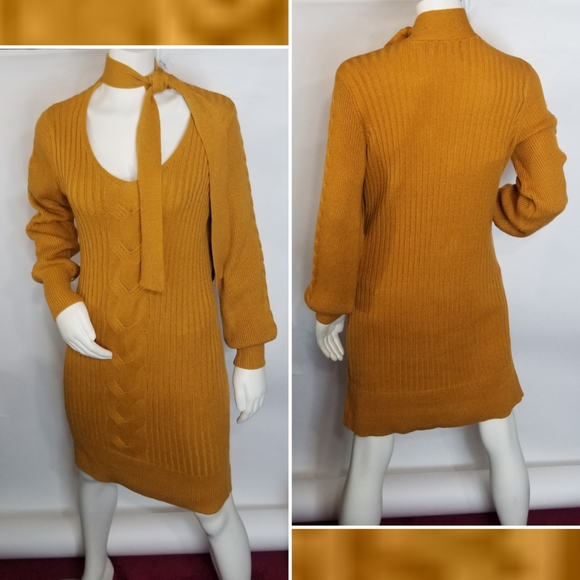 Ribbed Knit Sweater Dress - Picture 4 of 7